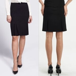 Noel Asmar Black Jackie Pleated Hem Pencil Skirt 6